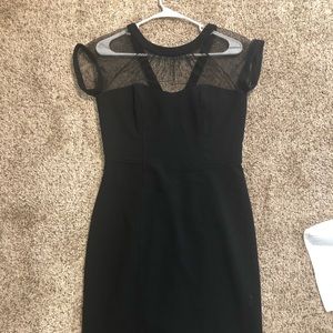 Black Shear Dress with V-shaped back!